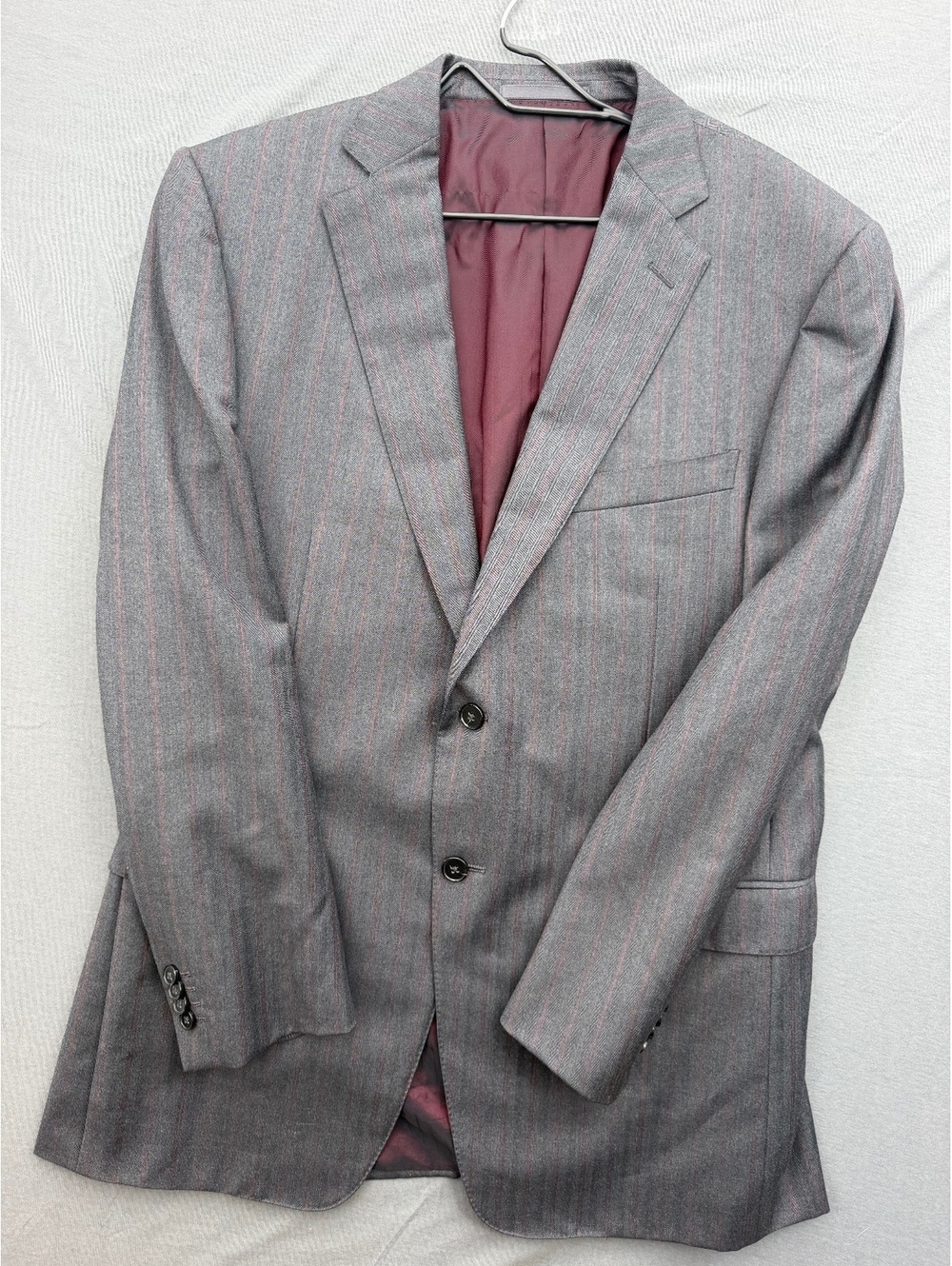 Ermenegildo Zegna Gray Pinstripe Blazer Sport Coat